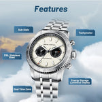 Reloj Hombre SEA-GULL 6177 – Panda Eye Pilot GMT