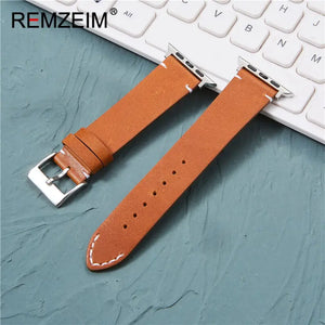 Correa de cuero REMZEIM Apple Watch