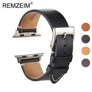 Correa de cuero REMZEIM Apple Watch