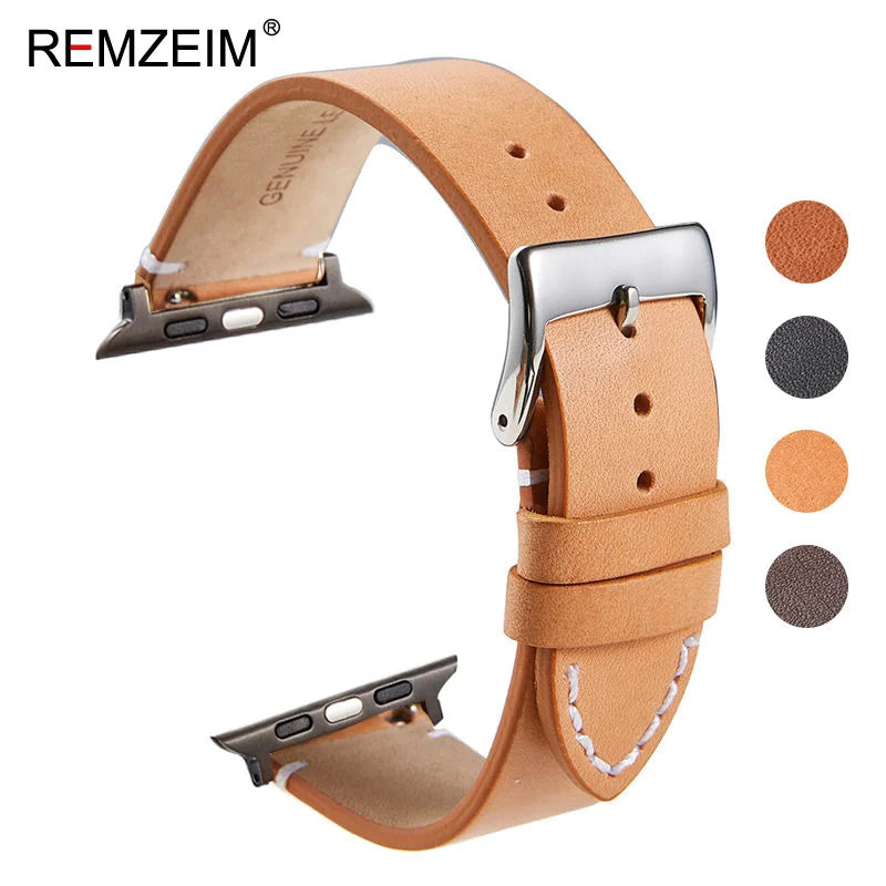 Correa de cuero REMZEIM Apple Watch