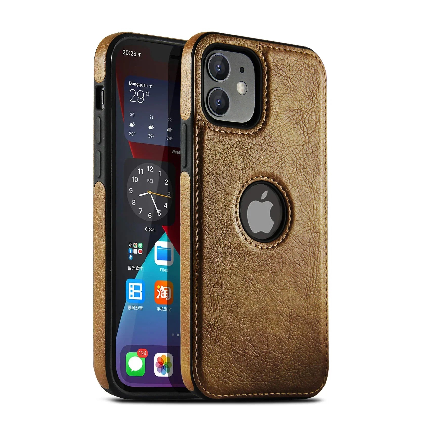 Funda de cuero vintage iPhone