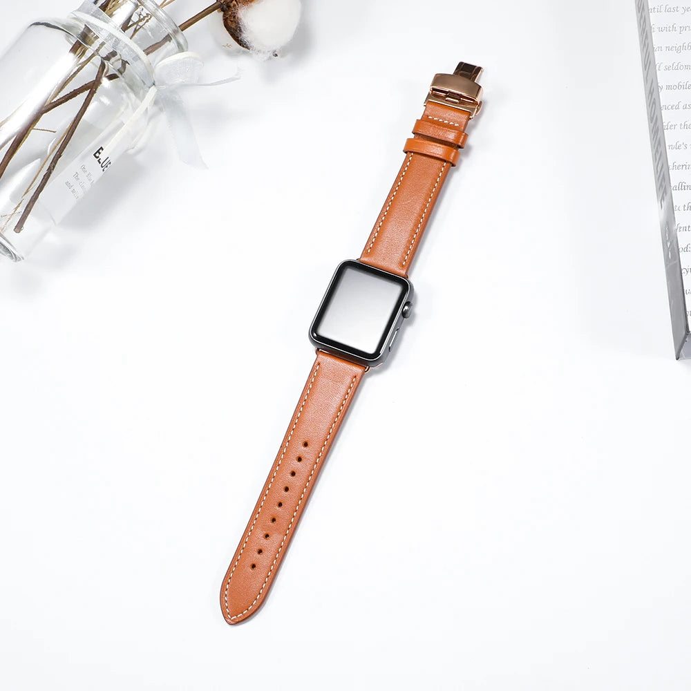 Correa de cuero RMUTANE Apple Watch