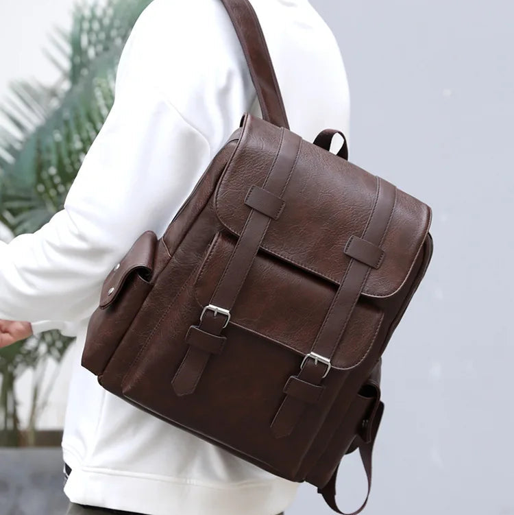 Mochila de Cuero Vintage