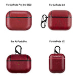 Funda protectora de cuero para AirPods