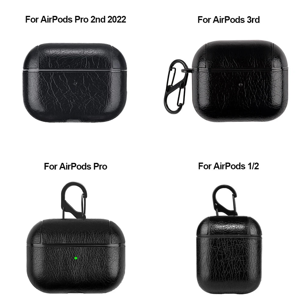 Funda protectora de cuero para AirPods