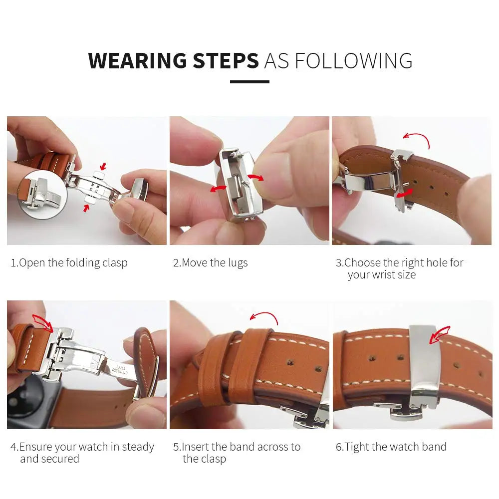 Correa de cuero RMUTANE Apple Watch