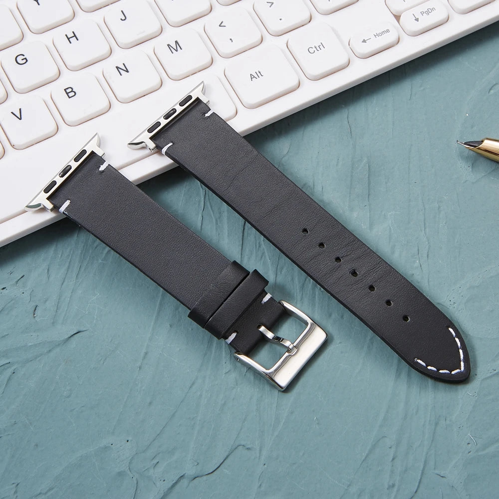 Correa de cuero REMZEIM Apple Watch