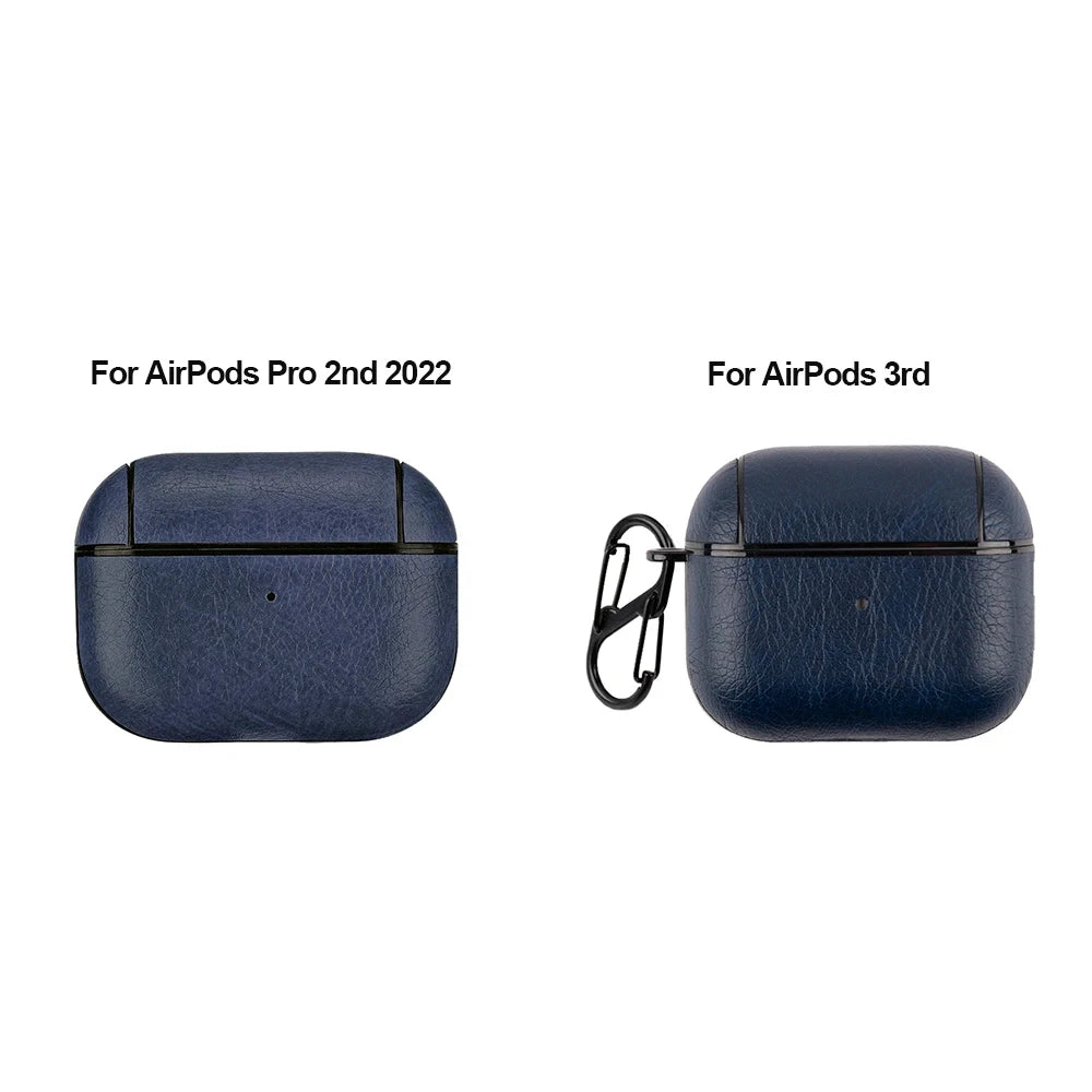Funda protectora de cuero para AirPods