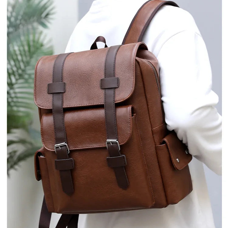 Mochila de Cuero Vintage