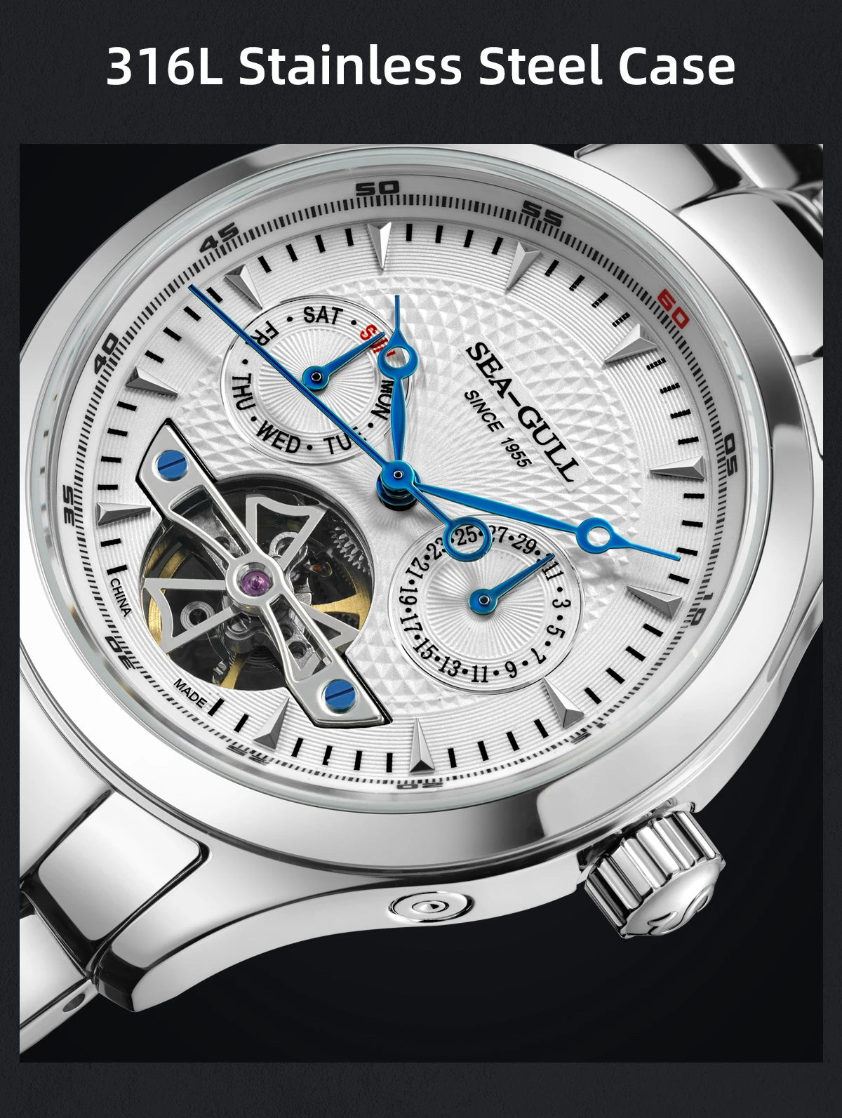Reloj Hombre SEA-GULL M162S