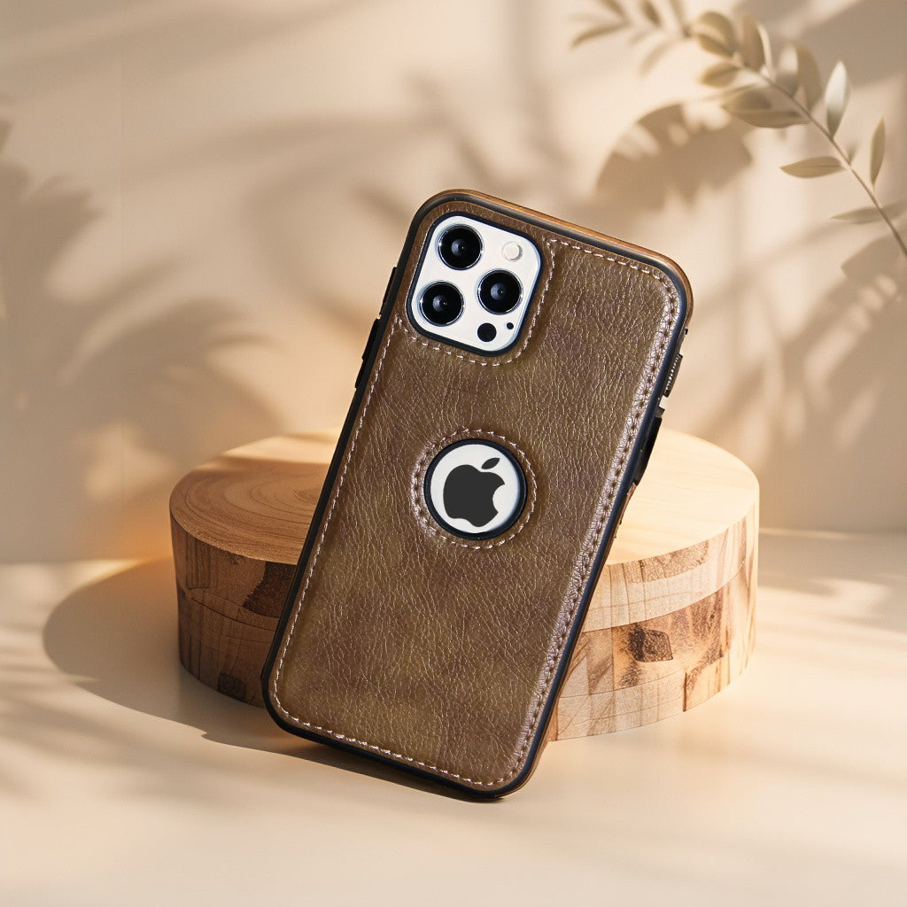 Funda de cuero vintage iPhone