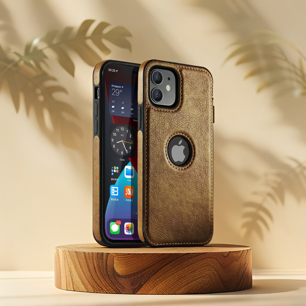 Funda de cuero vintage iPhone